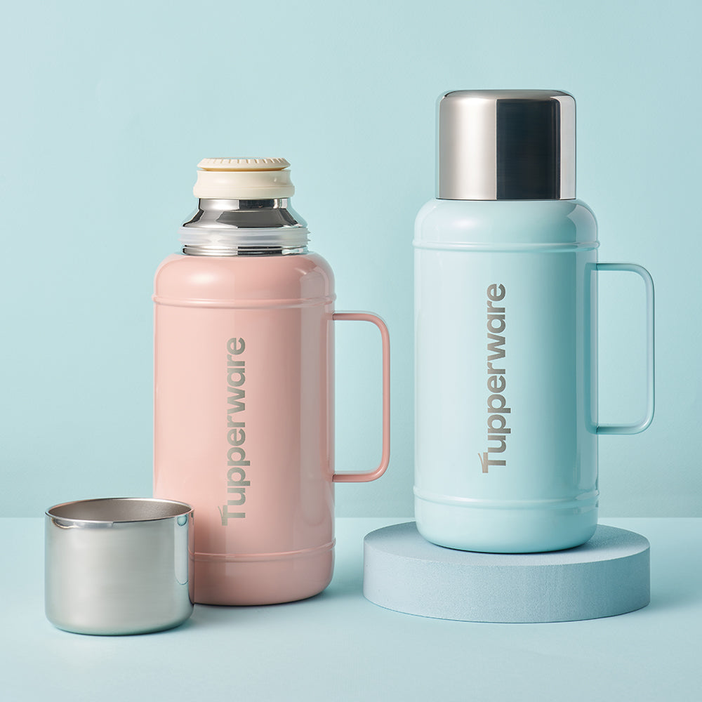 빈티지 보온병 블루 1.5L