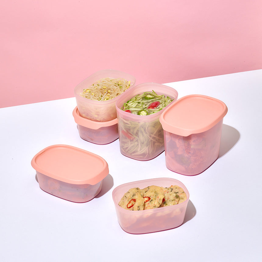 원터치 프레시 세트 살구 4P 540mL