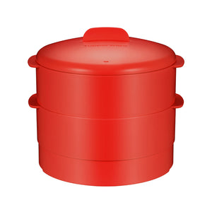 멀티 찜기 2단 빨강