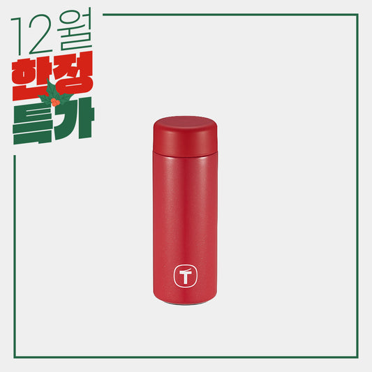 슬림 미니 보온병 190ML 레드
