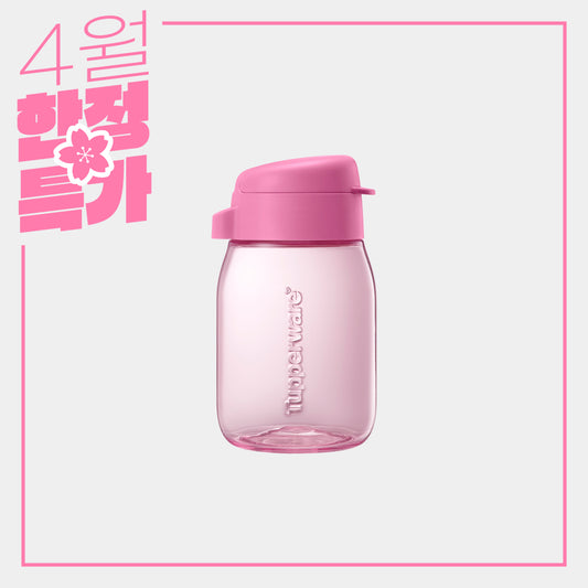 크리스탈 에코물통 350mL 핑크