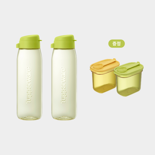 [스마트 양념통 세트 (2P)] 크리스탈 에코 물통 스프링 세트 (2P)