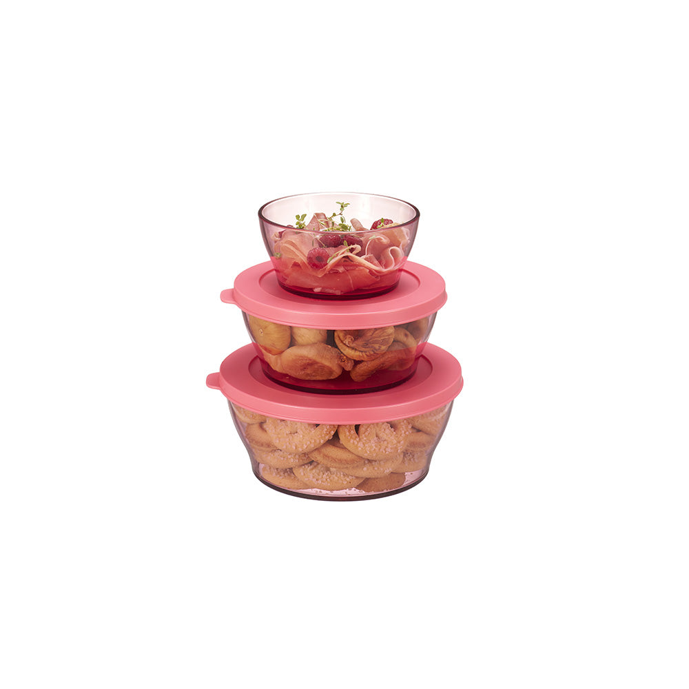 크리스탈 보울 대형 핑크