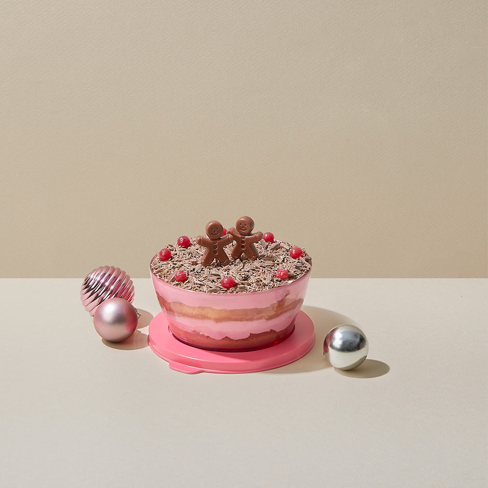 크리스탈 보울 대형 핑크