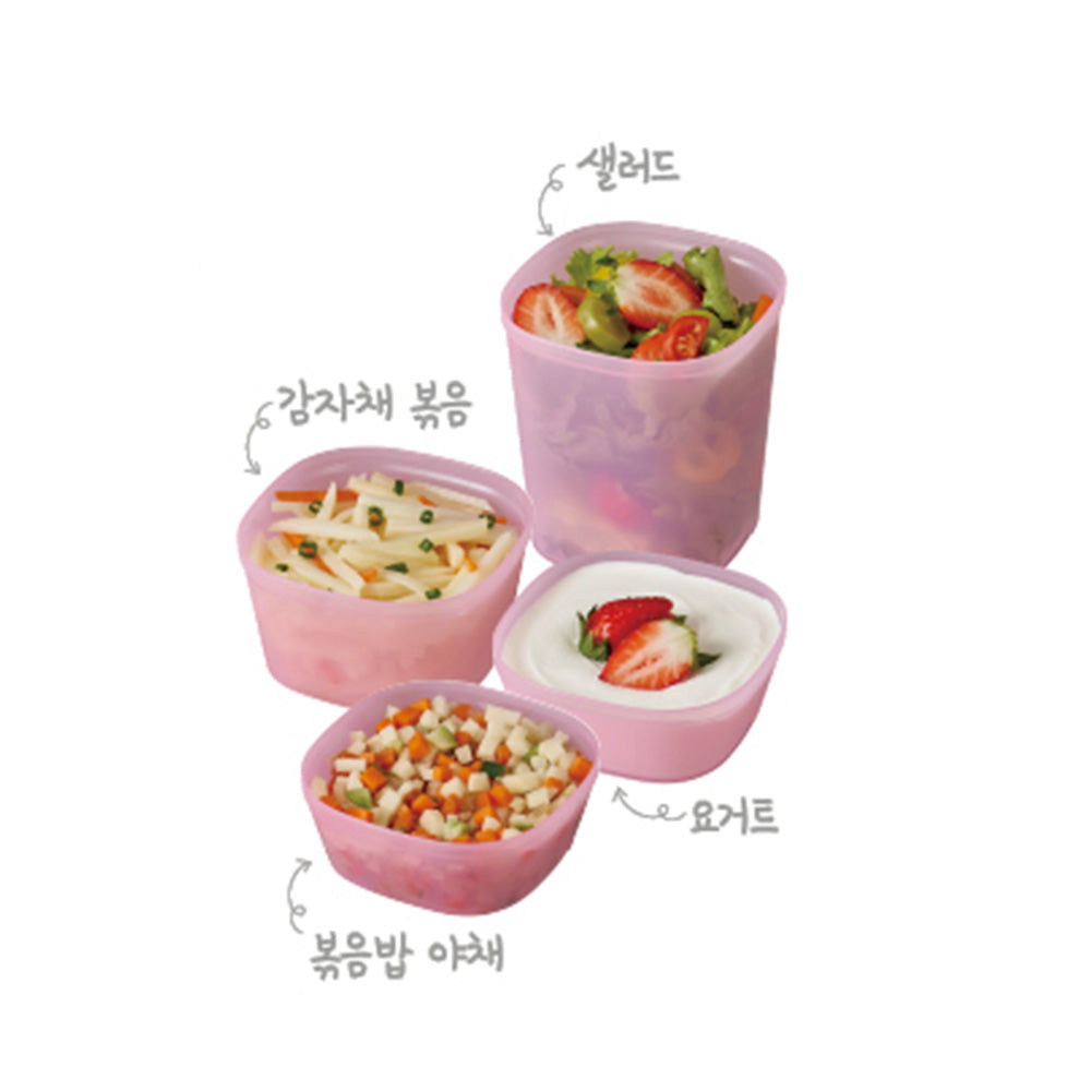 원터치 프레시 정사각 220ML (4P)